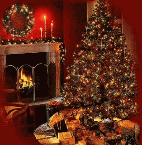 Fireplace Christmas Gif