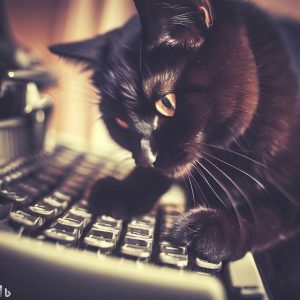 Cat on keyboard