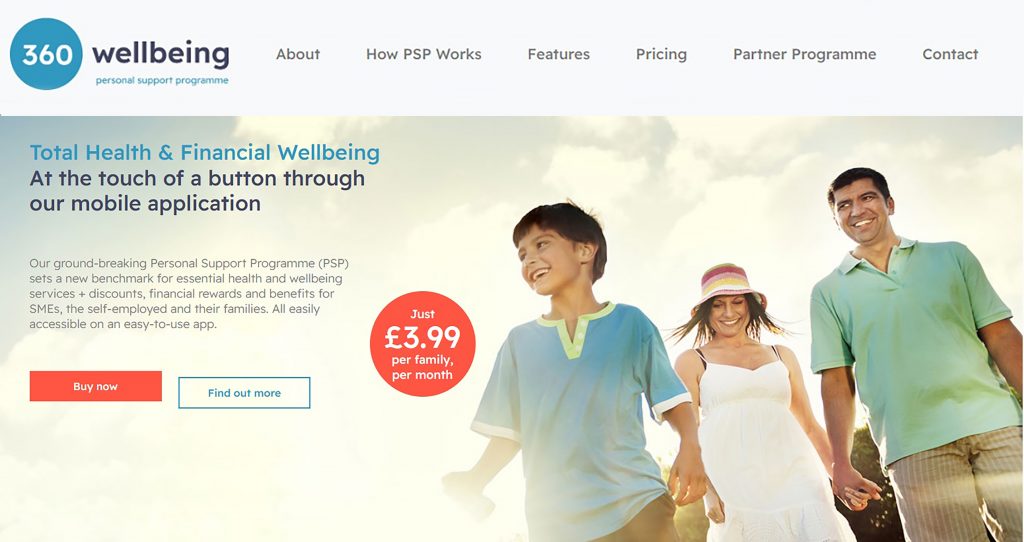 360 Wellbeing Online Doctors Homepage