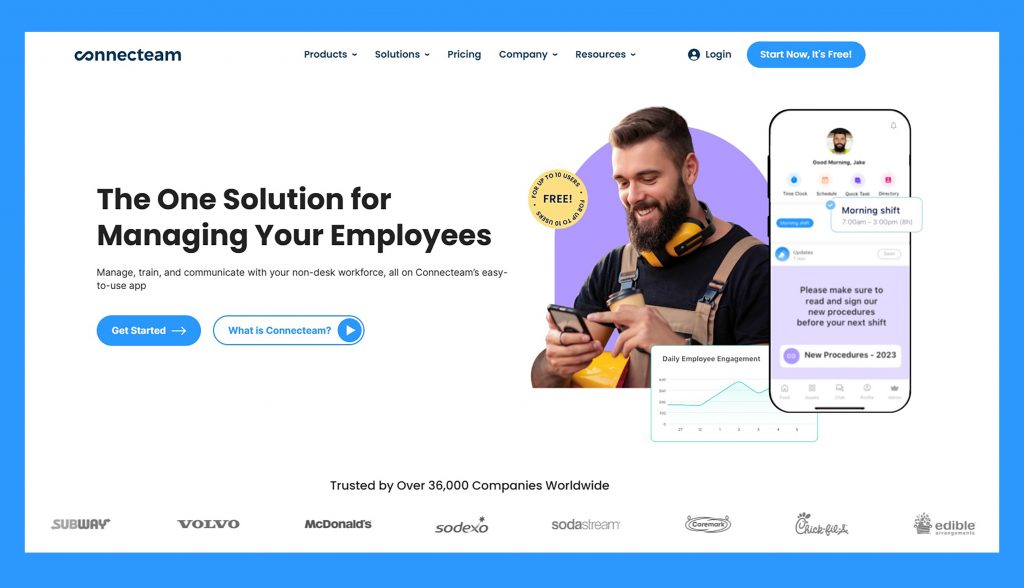 Connectteam Homepage