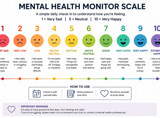 Mental Health Monitor Scale. Featured Image. Image Credit: The UK Website Designers Group. Copyright 2026