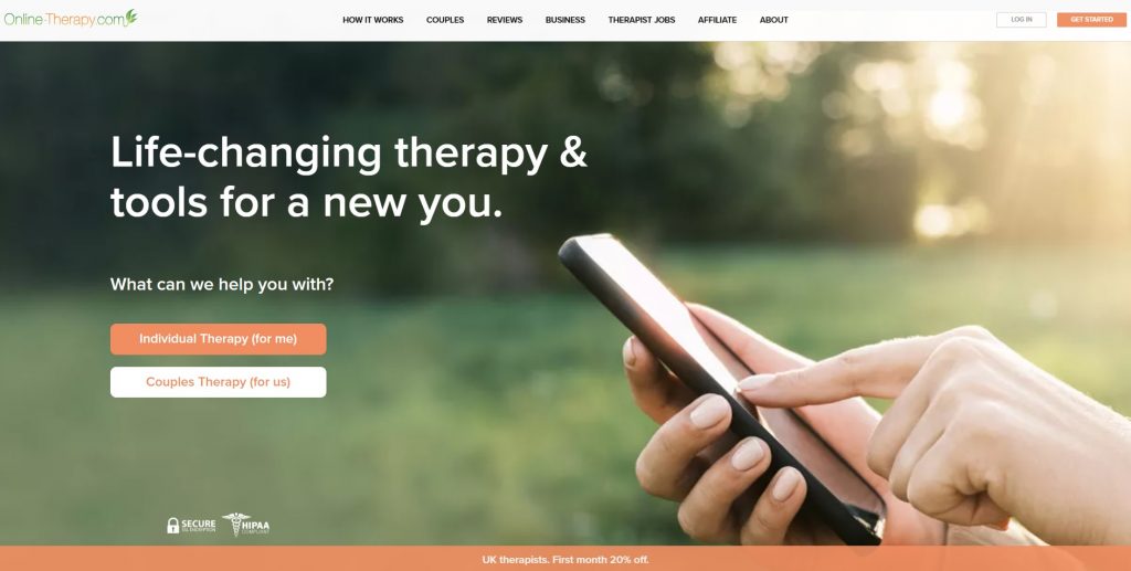Online-Therapy.com Homepage