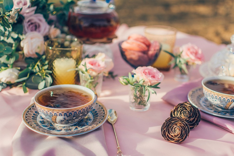 Tea Cup With Tea on Table