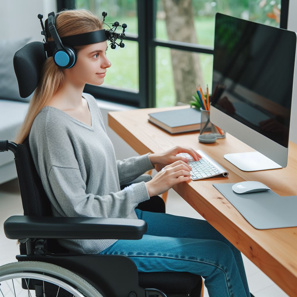 Disabled Person Working From Home