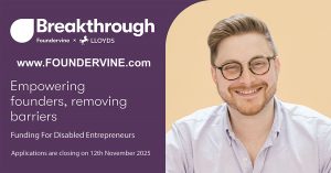 Breakthrough Banner Ad. Foundervine Breakthrough Launch For Startups Image Source: https://foundervine.typeform.com/to/CxhorMbT?utm