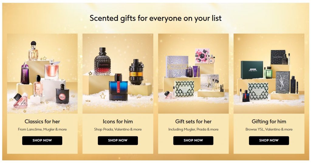 Boots.com Christmas 2025 Homepage Luxury Brands