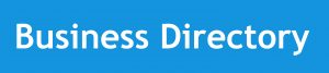 Business Directory Text White Lettering on Blue Background