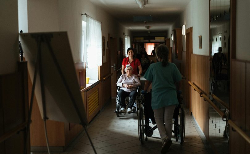 Image Description: Caregivers Pushing Wheelchairs With Seniors. Image Description: Caregivers Pushing Wheelchairs With Seniors. Image Credit & Source: (Pexels) Caregivers Pushing Wheelchairs with Seniors · Free Stock Photo Image Credit: Photo by Jsme MILA
