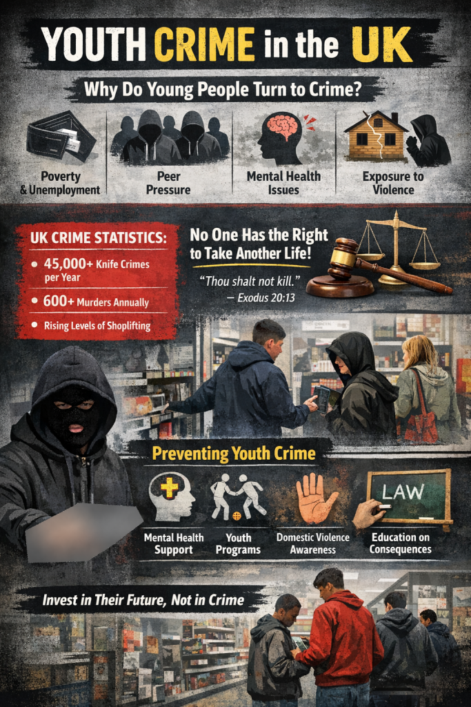 Youth Crime Infographic. Copyright 2026 Disabled Entrepreneur UK