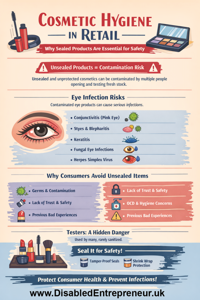 Cosmetic Hygiene Infographic. Image Credit: The UK Website Designers Group. Copyright 2026