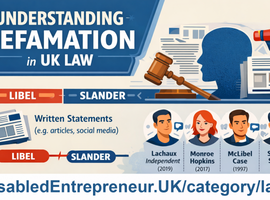 Defamation Infographic. Image Credit: The UK Website Designers Group. Copyright 2026