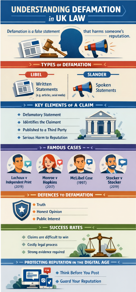Defamation Infographic. Image Credit: The UK Website Designers Group. Copyright 2026
