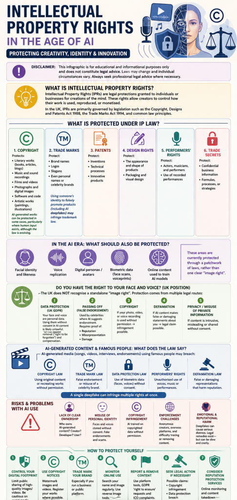 Intellectual Property Rights Infographic. Image Credit: The UK Website Designers Group. Copyright 2026