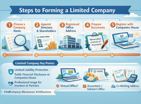 Limited Company Formation Infographic. Image Credit: UK Website Designers Group. Copyright 2026