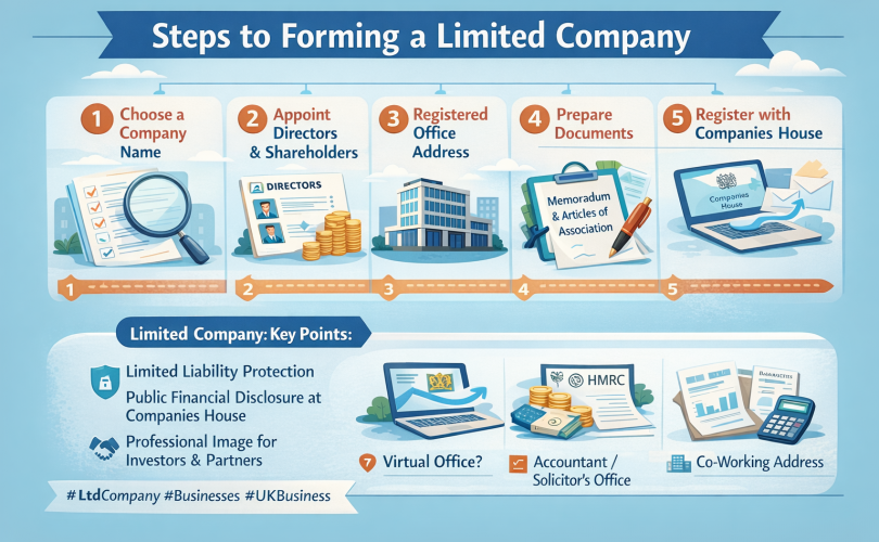 Limited Company Formation Infographic. Image Credit: UK Website Designers Group. Copyright 2026