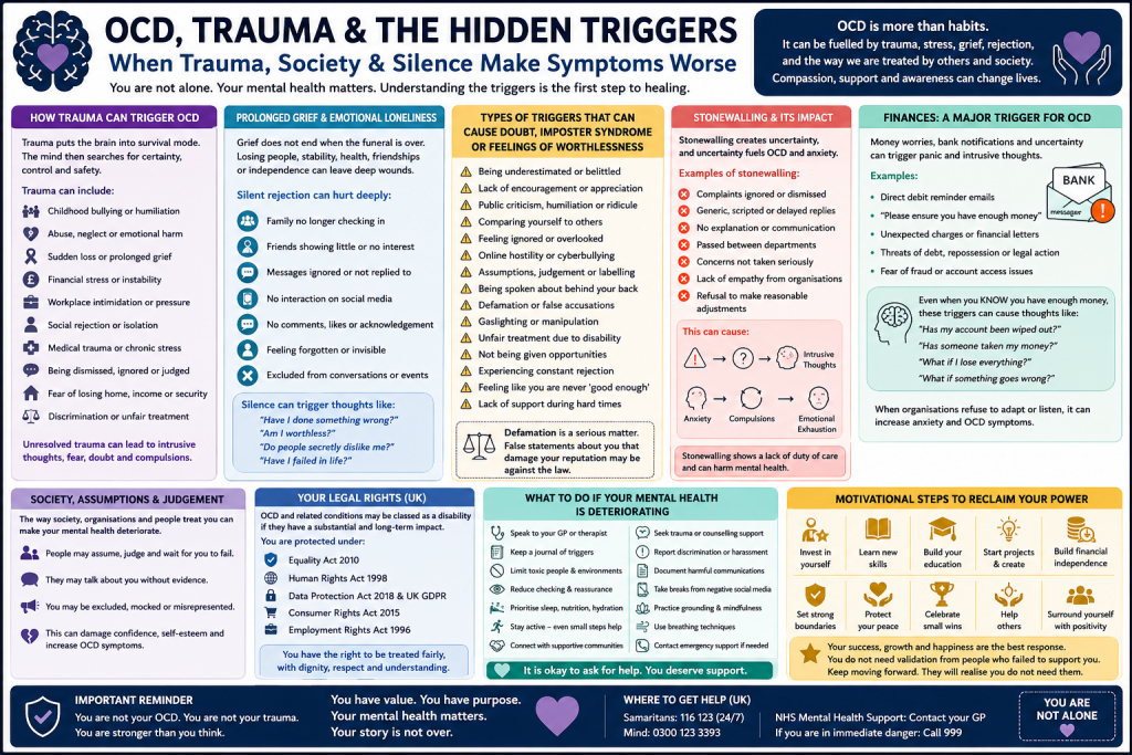 OCD, Trauma and Triggers. Featured Image. Image Credit: The UK Website Designers Group. Copyright 2026