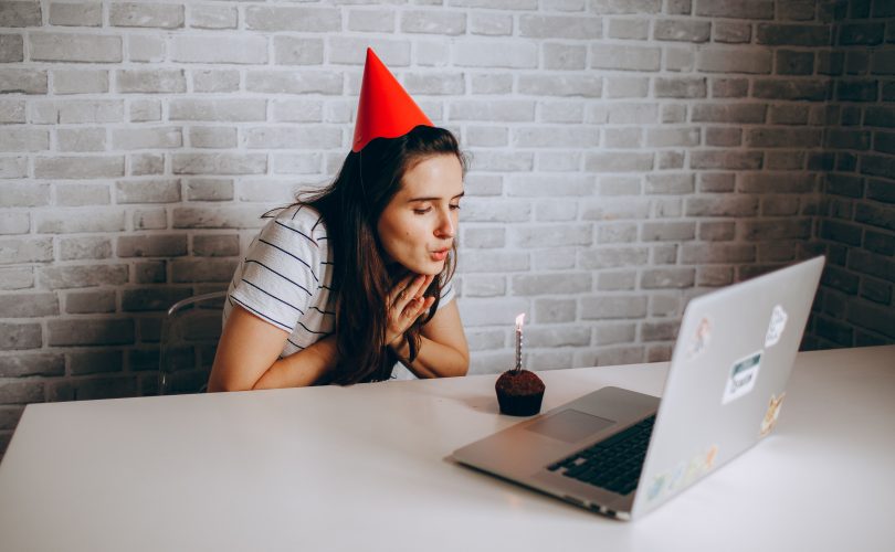 Image Description: A woman in a party hat blowing out a candle on her laptop Image Credit: https://www.pexels.com/@helenalopes/ Image Sources: https://www.pexels.com/photo/a-woman-in-a-party-hat-blowing-out-a-candle-on-her-laptop-27176746/