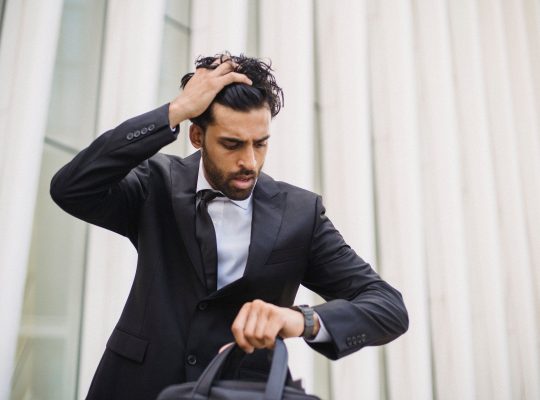 Image Description: A Bearded Man In A Suit Looking At His Watch Image Credit: https://www.pexels.com/@ketut-subiyanto/ Image Source: https://www.pexels.com/photo/a-bearded-man-in-a-suit-looking-at-his-watch-4965005/
