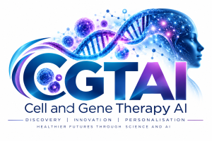 Cell Gene Therapy AI (CGTAI) Logo. Image Credit: UK Website Designers Group. Copyright 2026